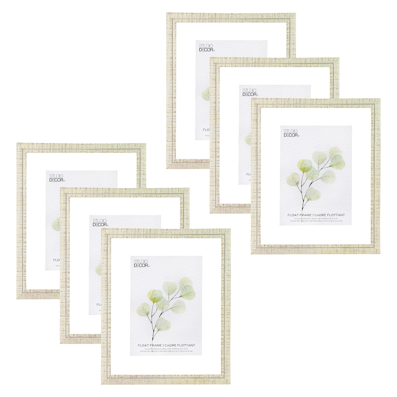 6 Pack: White 8" x 10" Wooden Float Frame by Studio Décor®